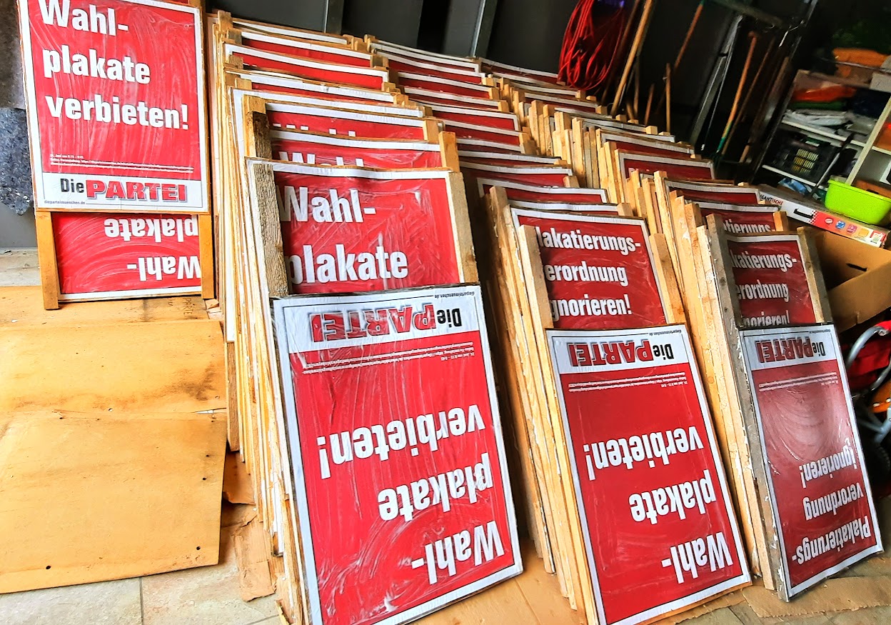 Wahlplakate verbieten