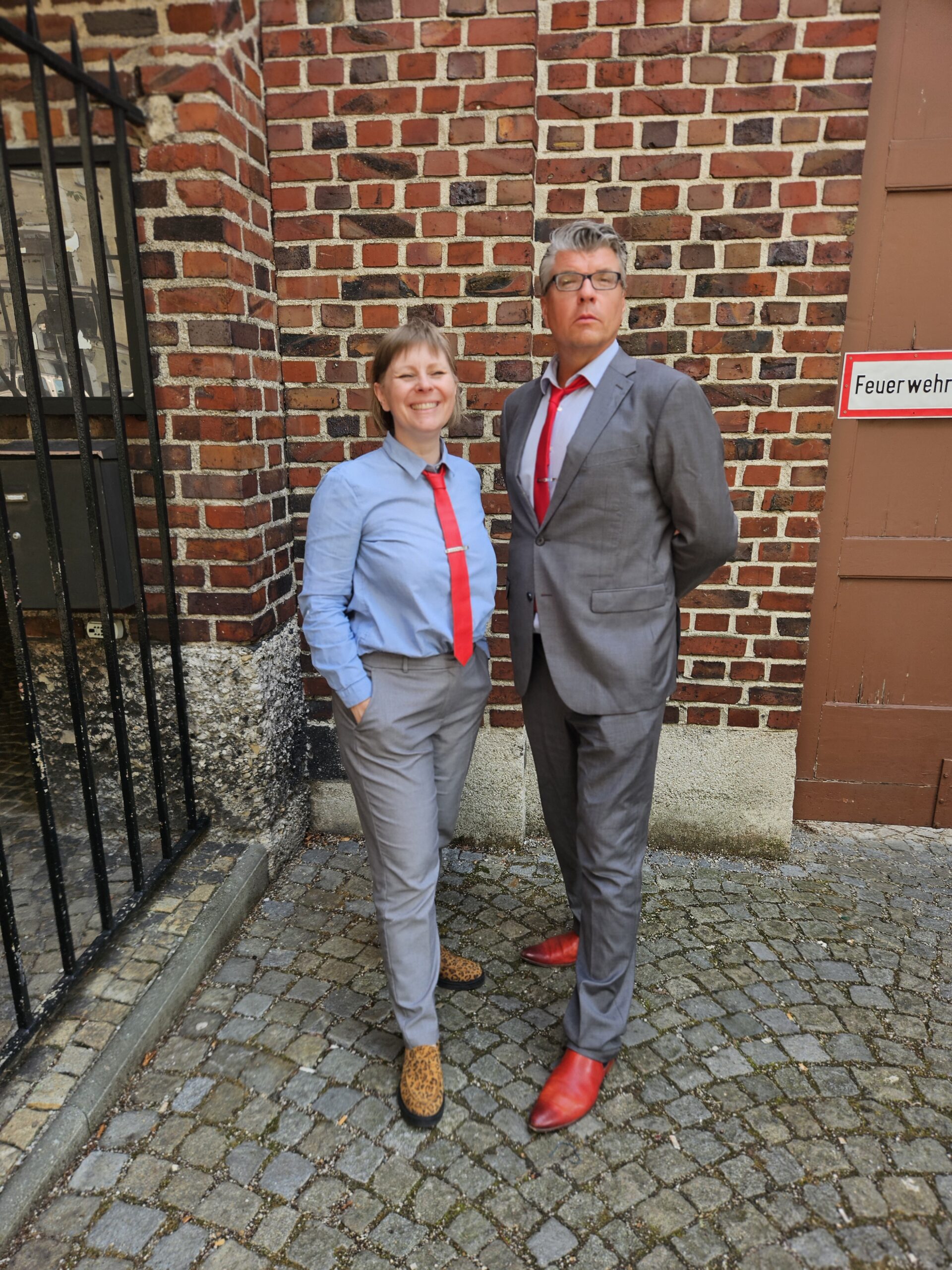 Spitzenkandidatin Marie Burneleit und Philipp Drabinski (OB-Kandidat)