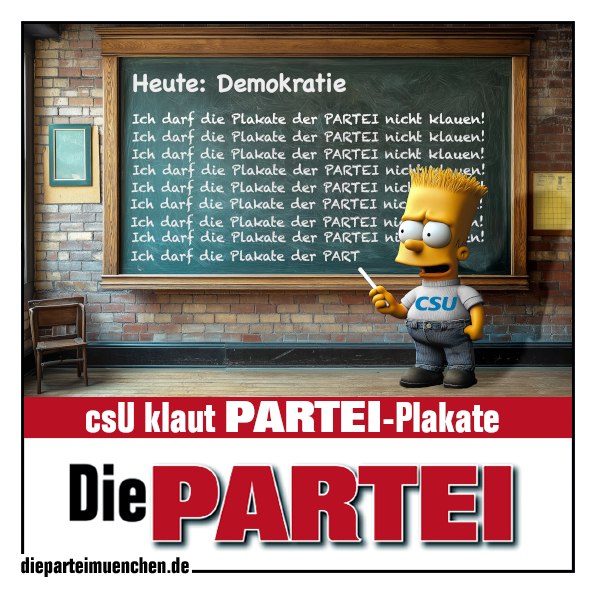 Geschützt: Die CSU klaute unser Plakat !